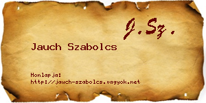 Jauch Szabolcs névjegykártya